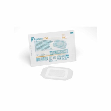 3M Tegaderm Transparent Film Dressing with Pad 3-1/2 X 4 Inch Frame Style Delivery Rectangle Sterile, 100PK 3586